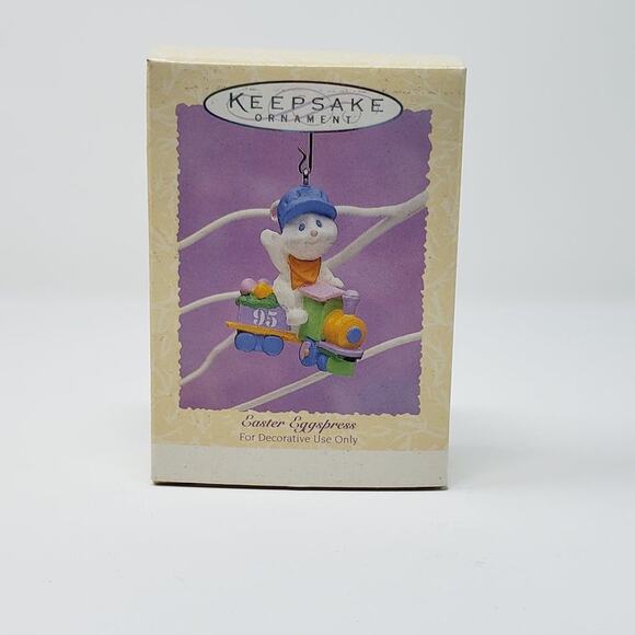1995 Hallmark Easter Eggspress Spring Handcrafted Keepsake Holiday Ornament - Picture 1 of 6